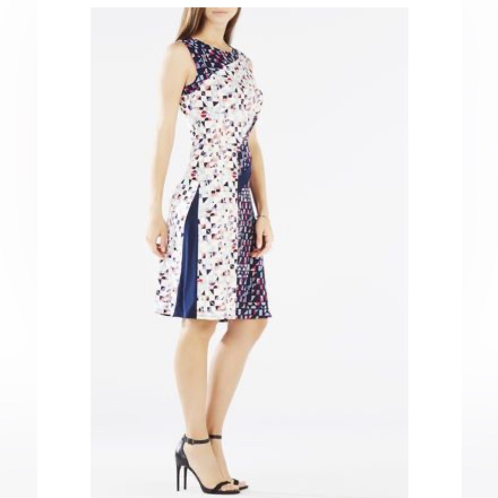 BCBGMaxAzria Kelsee Mosaic Maternity Printed Dress - Picture 13 of 13